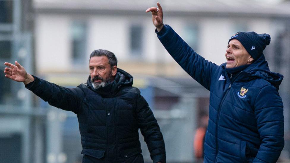 Derek McInnes and Simo Valakari