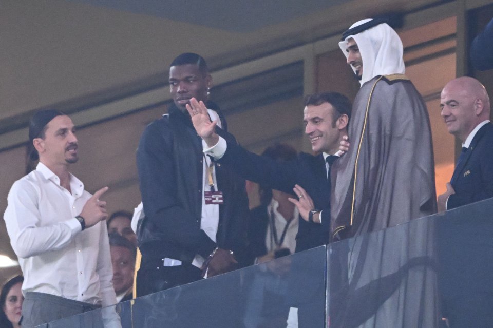 Pogba and Zlatan spoke to Macron and Infantino before the final