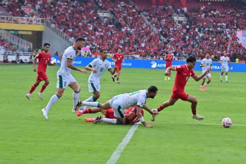Aksi Rafael Struick bersama Timnas Indonesia. (Foto: Aldi Chandra/MPI)