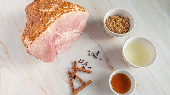 ingredients for baked ham