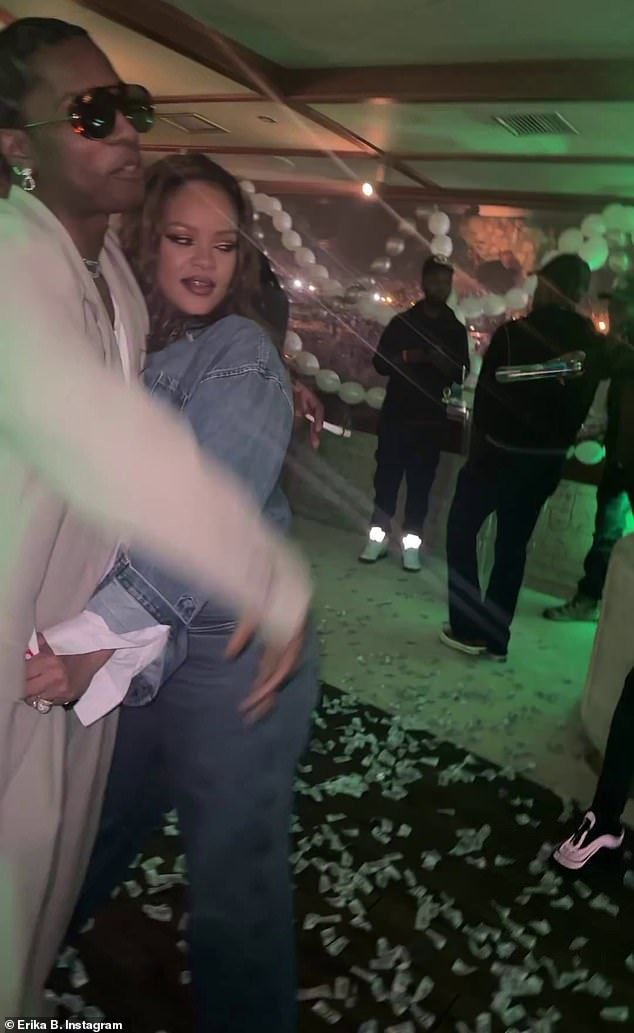 Birthday bash! Rihanna, 35, was seen affectionately dancing up on boyfriend, A$AP Rocky, as she threw him a memorable 35th birthday bash on a lavish boat in new videos shared to Instagram on Sunday