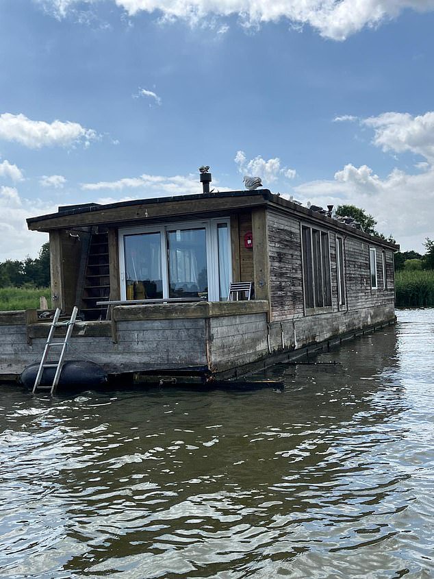 The 51-year-old crashed into a houseboat at 'high-speed' while his wife filmed him at a race meeting