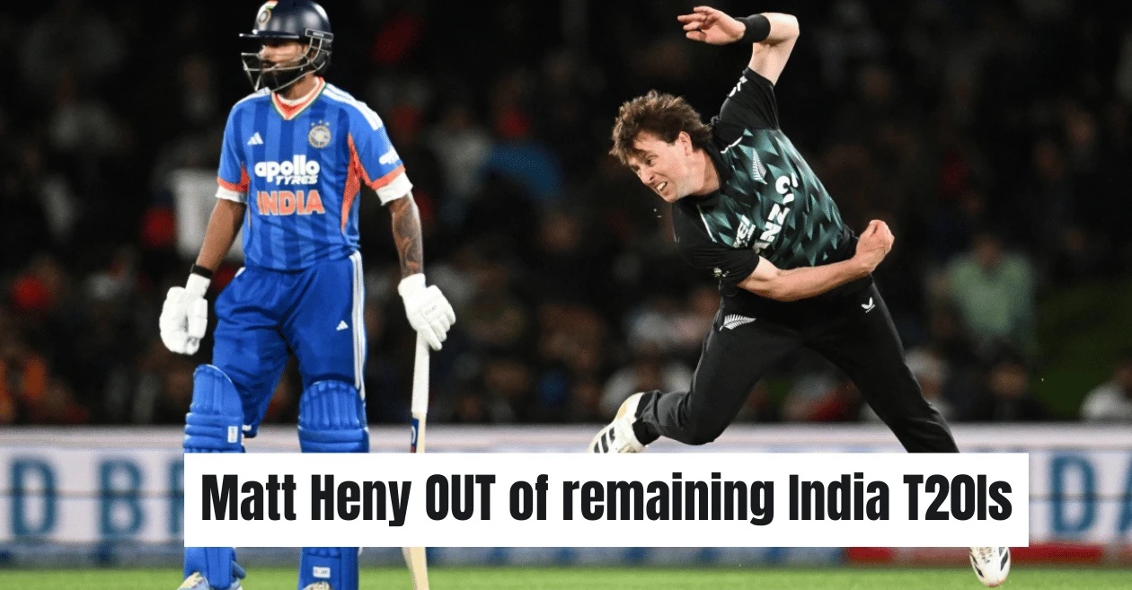 New Zealand reshuffle T20I squad as Matt Henry exits India series 