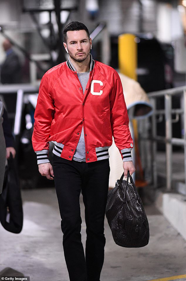 Sixers guard and Brooklyn resident JJ Redick arrives at a 'road' game against the Nets in 2019