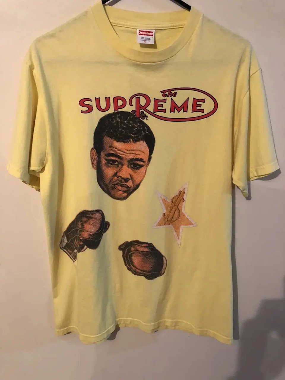 Supreme released a T-shirt inspired by boxing legend Joe Louis in 2001.