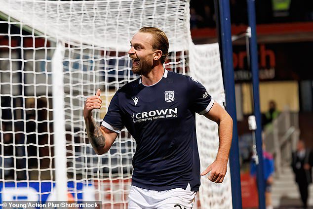 Bradley Fink has already put Dundee in front after a mistake by Dujon Sterling