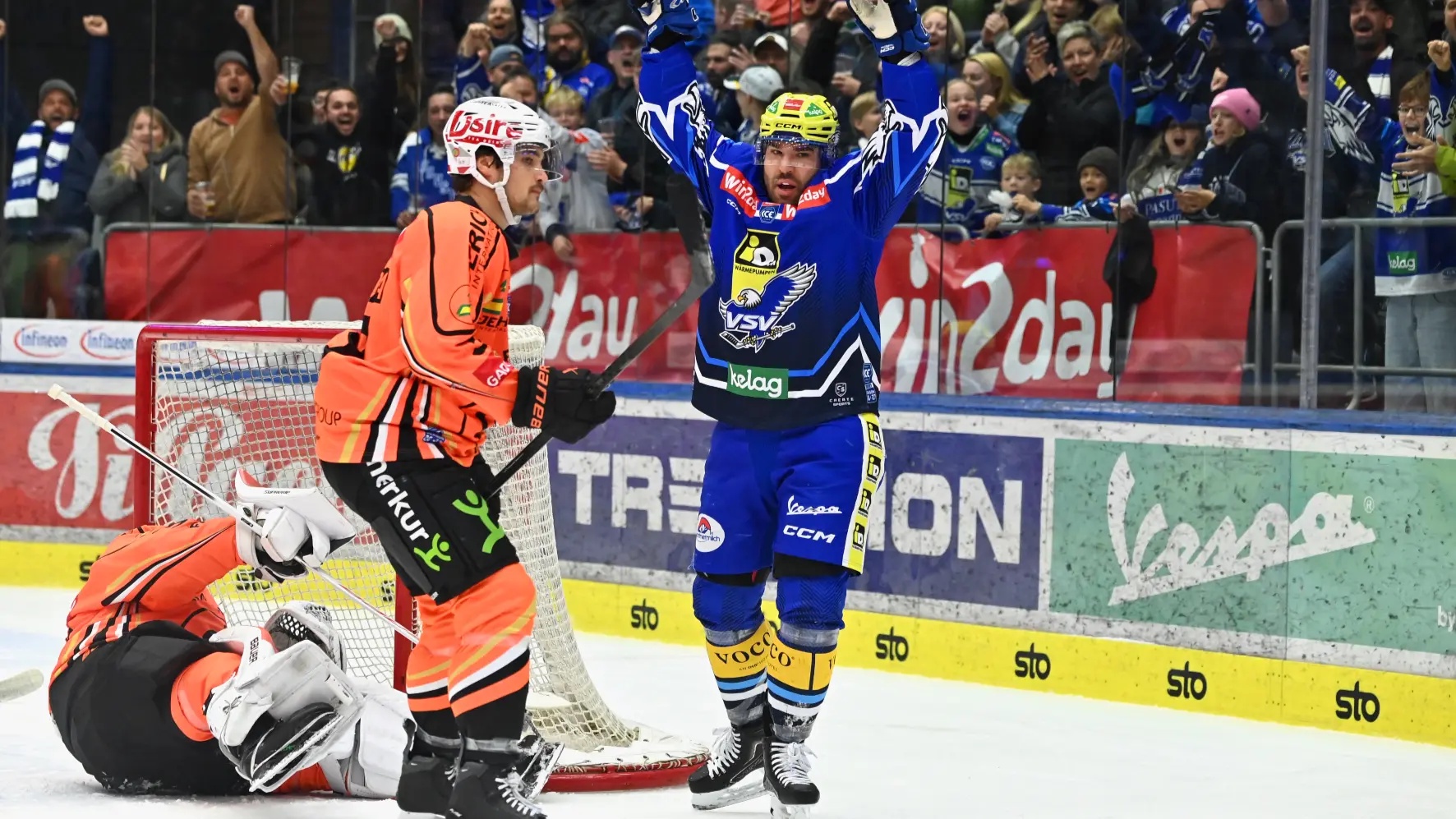 Ein Bild auf 5min.at zeigt Eishockeyspieler.