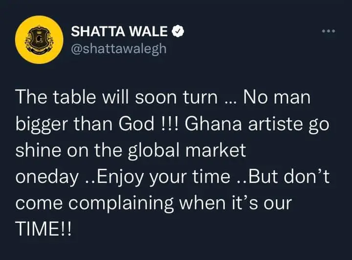 You are talented but your ego is consuming you - Samklef slams Shatta Wale over 'tables turning soon' comment  1