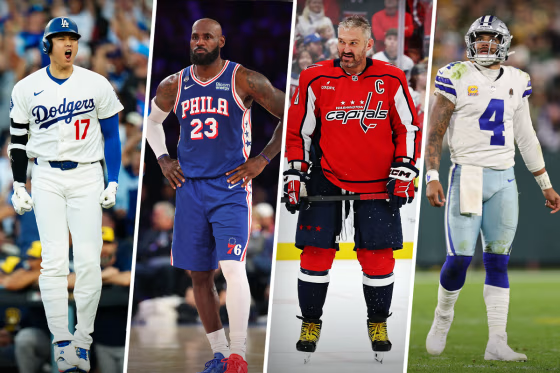 Shohei Ohtani, Lebron James, Alexander Ovechkin and Dak Prescott. 