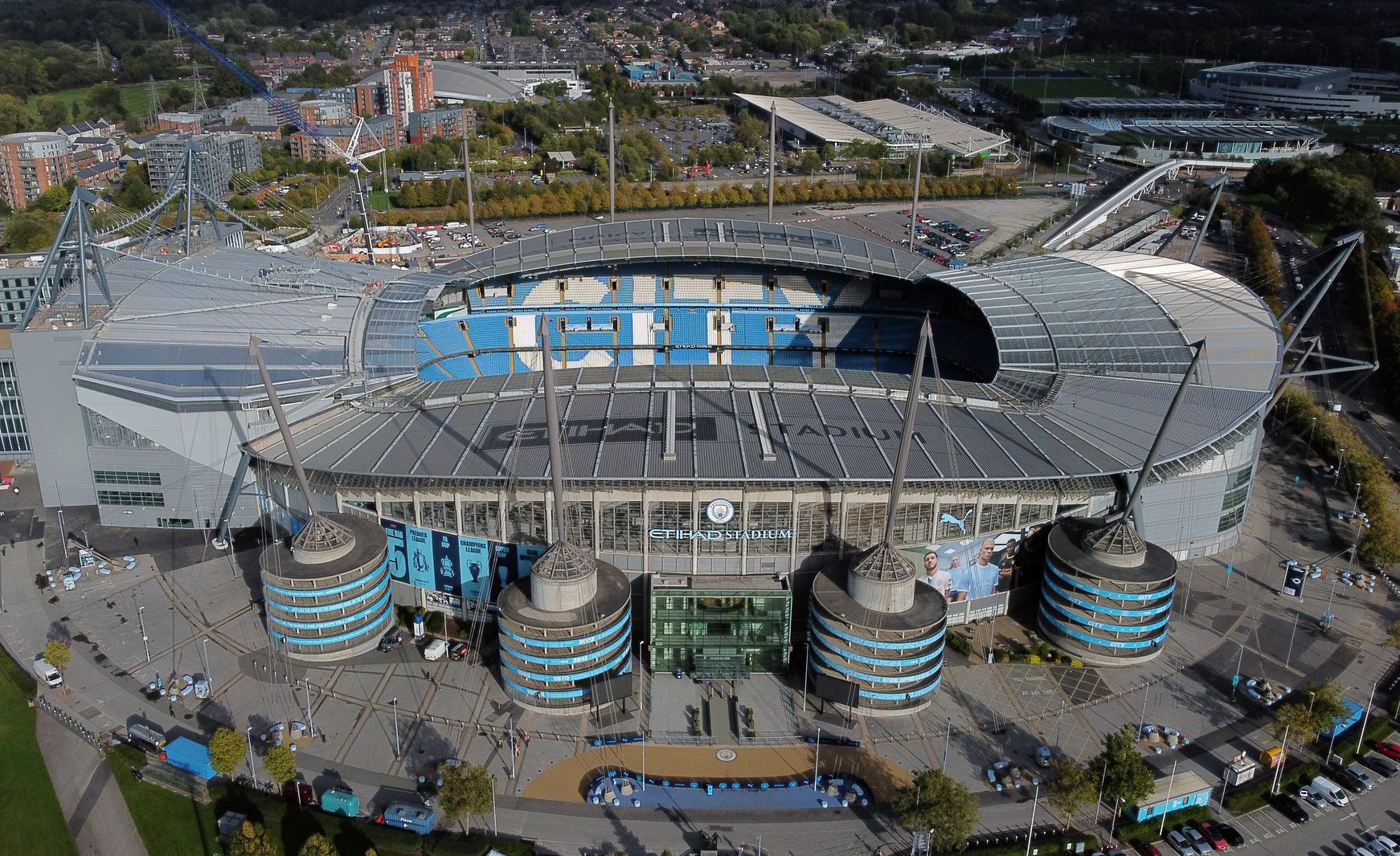 A general view of the Etihad Stadium