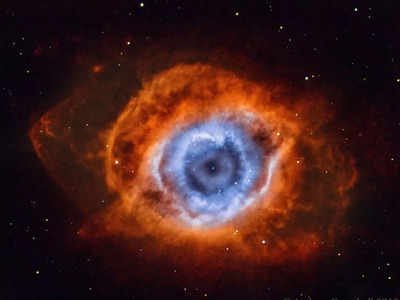 The Helix Nebula in hydrogen and oxygen