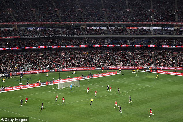 Manchester United played in front of 74,000 fans at the MCG against Melbourne Victory on Friday, winning 4-1