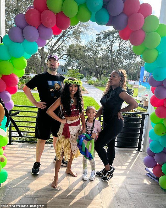 Super mom: Serena Williams surprised her daughter Olympia with a just for fun Moana-themed party