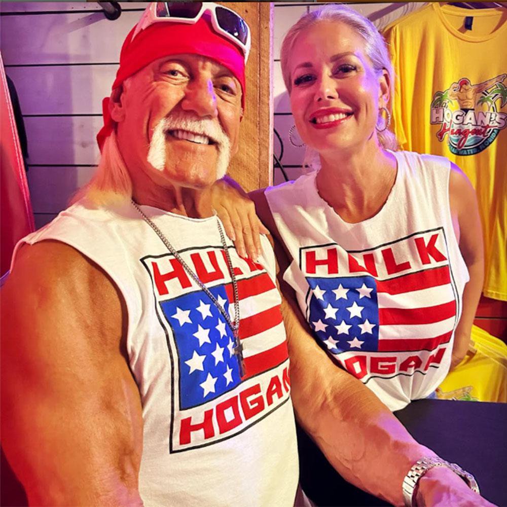 Hulk Hogan and Sky Daily. 