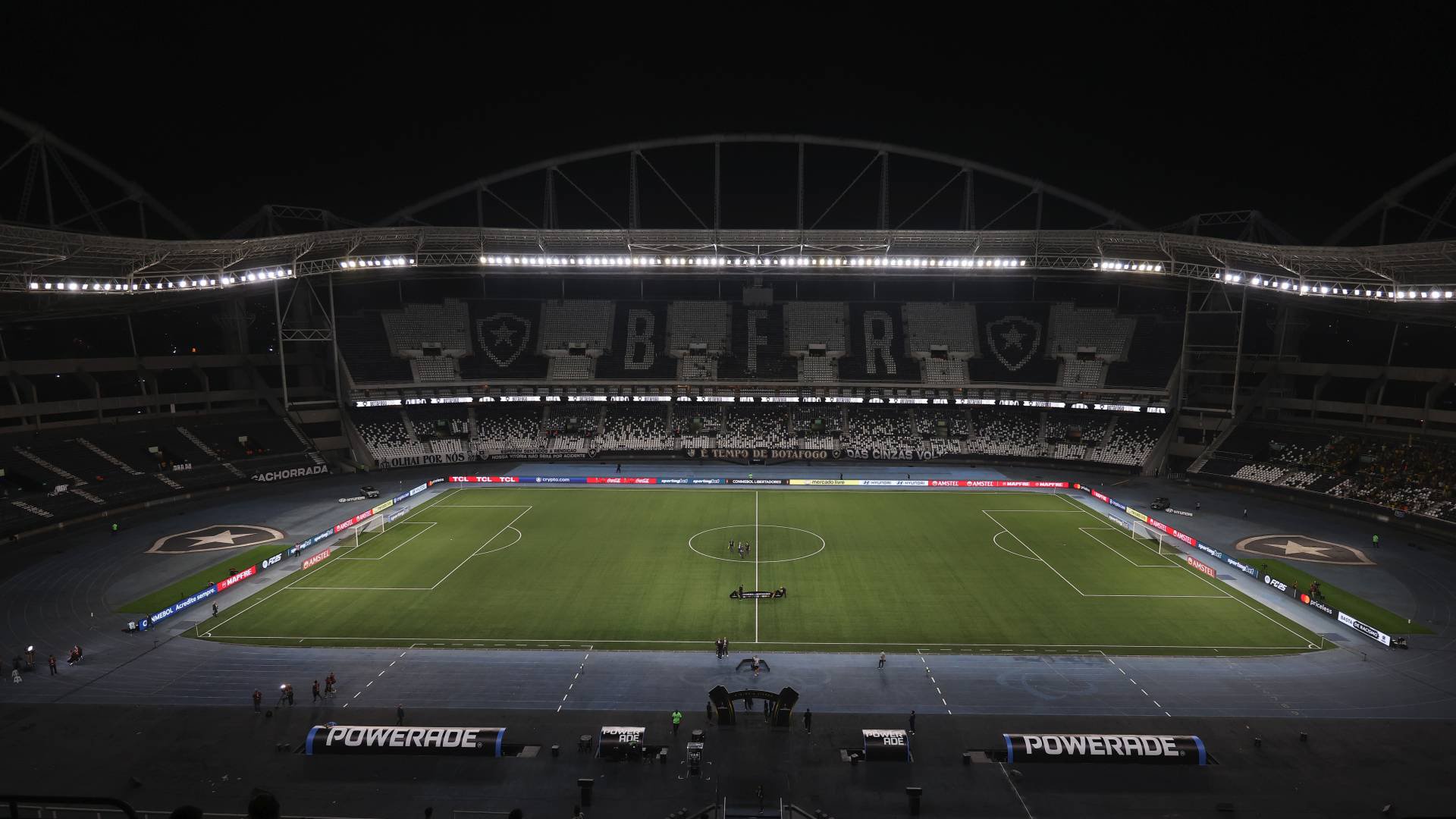RIO DE JANEIRO, BRAZIL - OCTOBER 23: A general view prior to the Copa CONMEBOL Libertadores 2024 Semi-final first leg match between Botafogo and Peñarol at Estadio Olímpico Nilton Santos on October 23, 2024 in Rio de Janeiro, Brazil. (Photo by Wagner Meier/Getty Images)