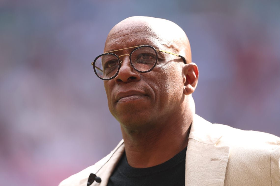 Arsenal legend Ian Wright on punditry duty.