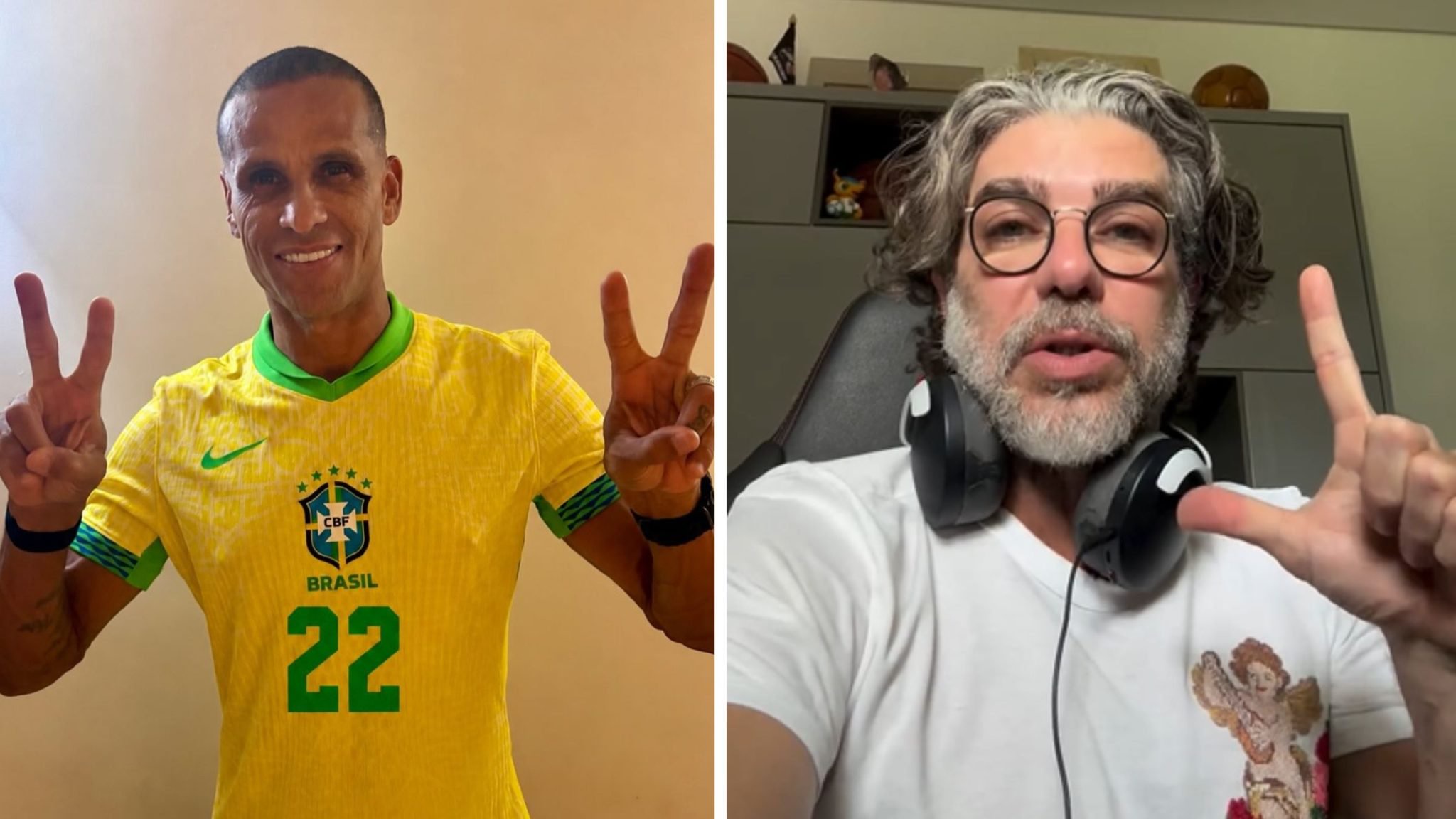 Lula x Flávio Bolsonaro: Rivaldo e Juninho se manifestaram.
