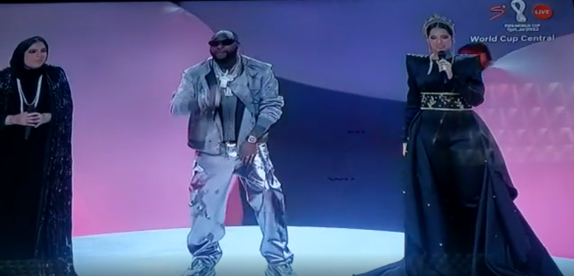 Davido performs at Workd Cup closing ceremony