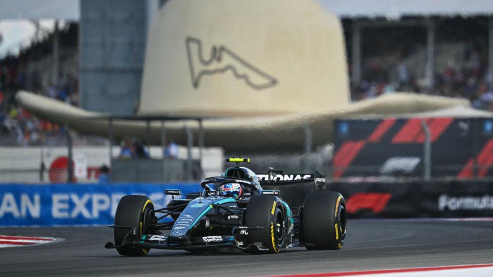 Mercedes' Kimi Antonelli during US Grand Prix qualifying