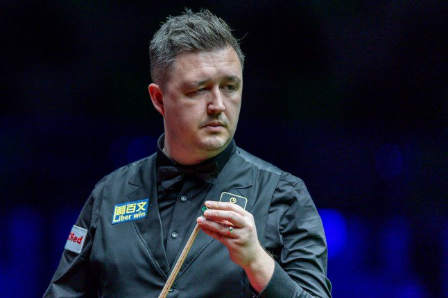 HONG KONG, CHINA - FEBRUARY 3: Kyren Wilson of England chalks the cue during the round one matches of the WST World Grand Prix 2026 against Xiao Guodong of China at Kai Tak Arena on February 3, 2026 in Hong Kong, China. (Photo by Yu Chun Christopher Wong/Eurasia Sport Images/Getty Images)
