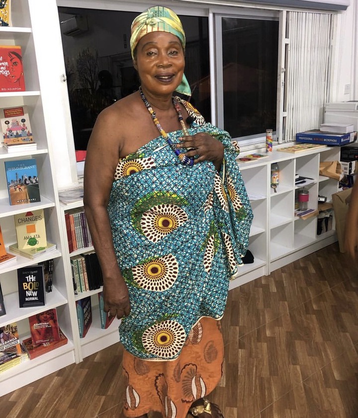 75 years old Maame Dokono, still looks beautiful at her age, see some photos of the legendary actress.