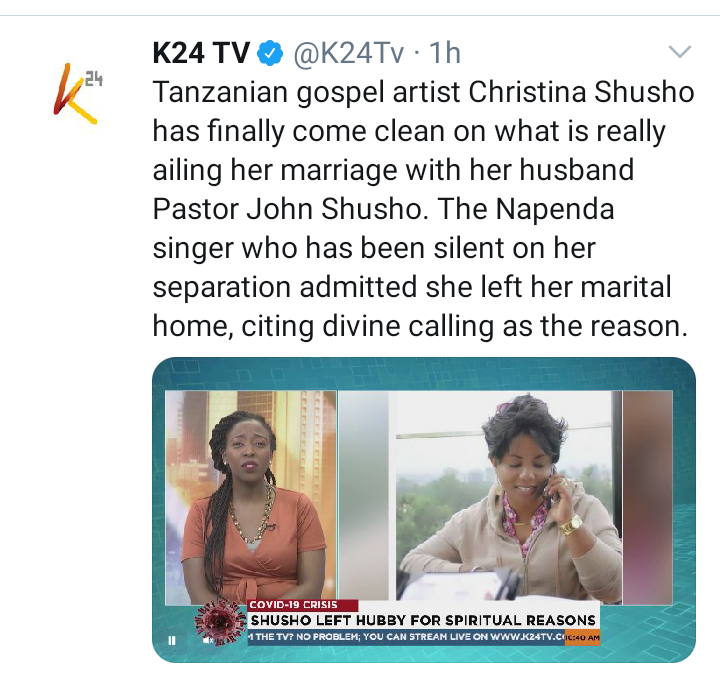 Kenyans Dismiss Christina Shusho For For Citing God S Calling As Reason Behind Separation Opera News