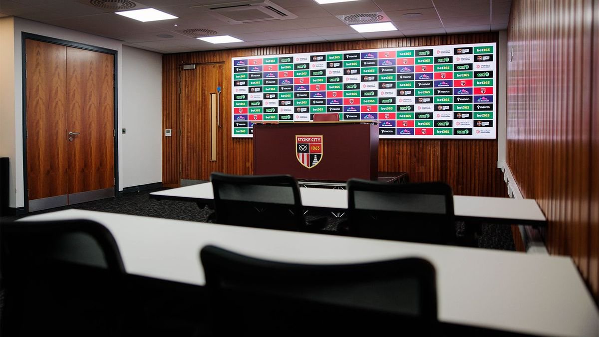 The new press conference room at Clayton Wood.