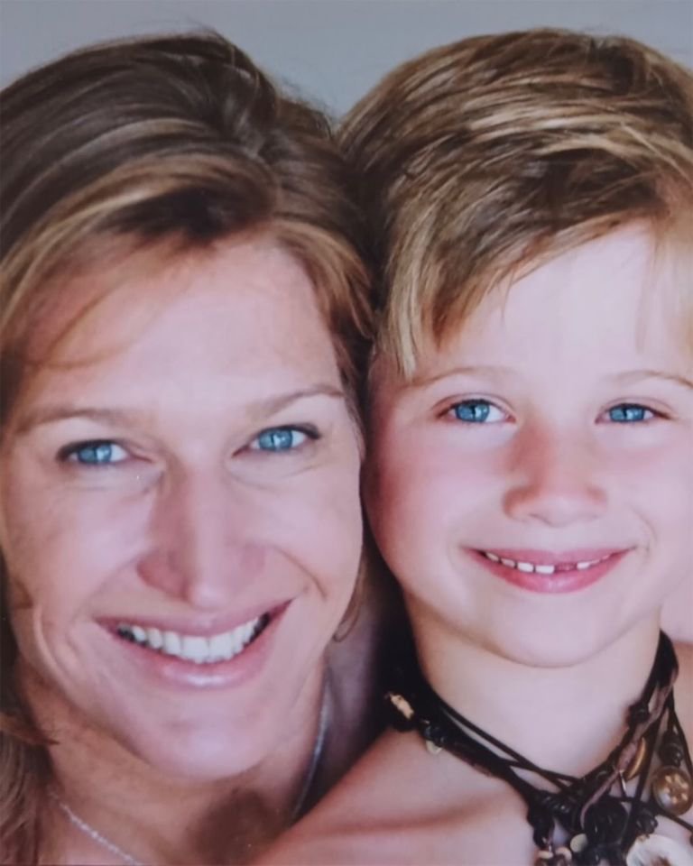 Steffi Graf and Jaden AgassiCredit: Andre Agassi/Instagram