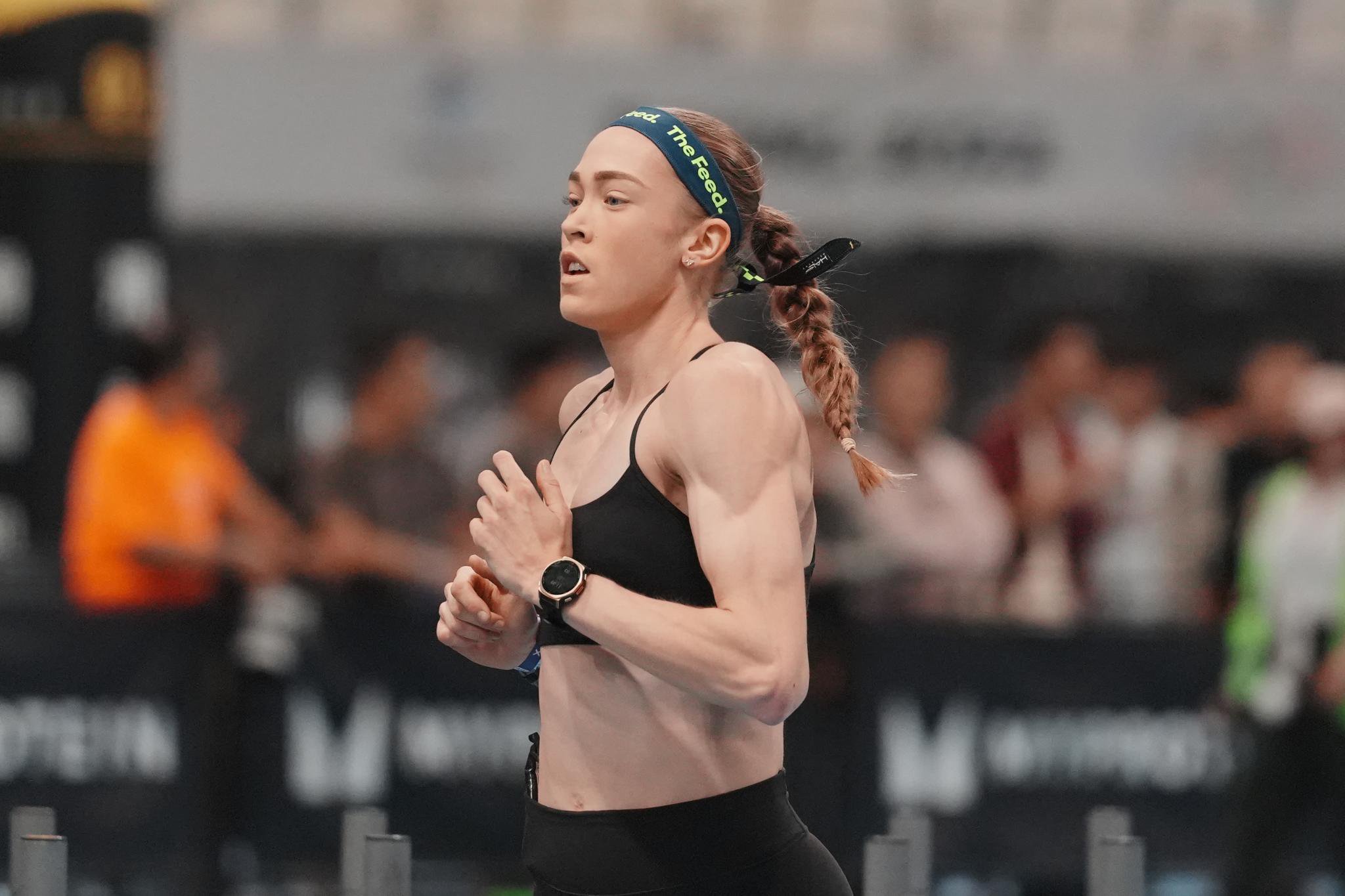 Joanna Wietrzyk competes during HYROX Beijing.
