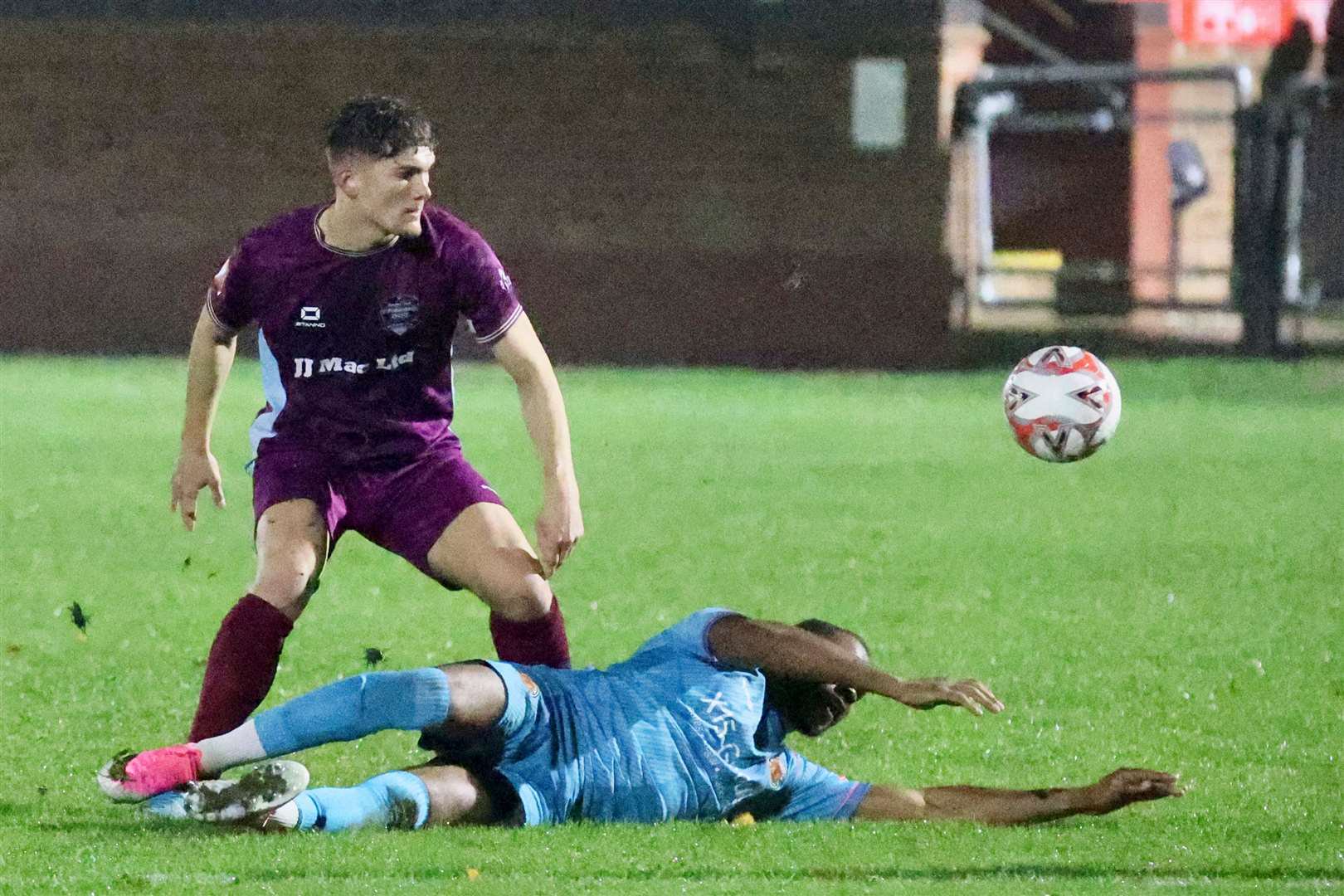 Action from Bourne's midweek defeat to Mickleover. Photo: Jason Richardson