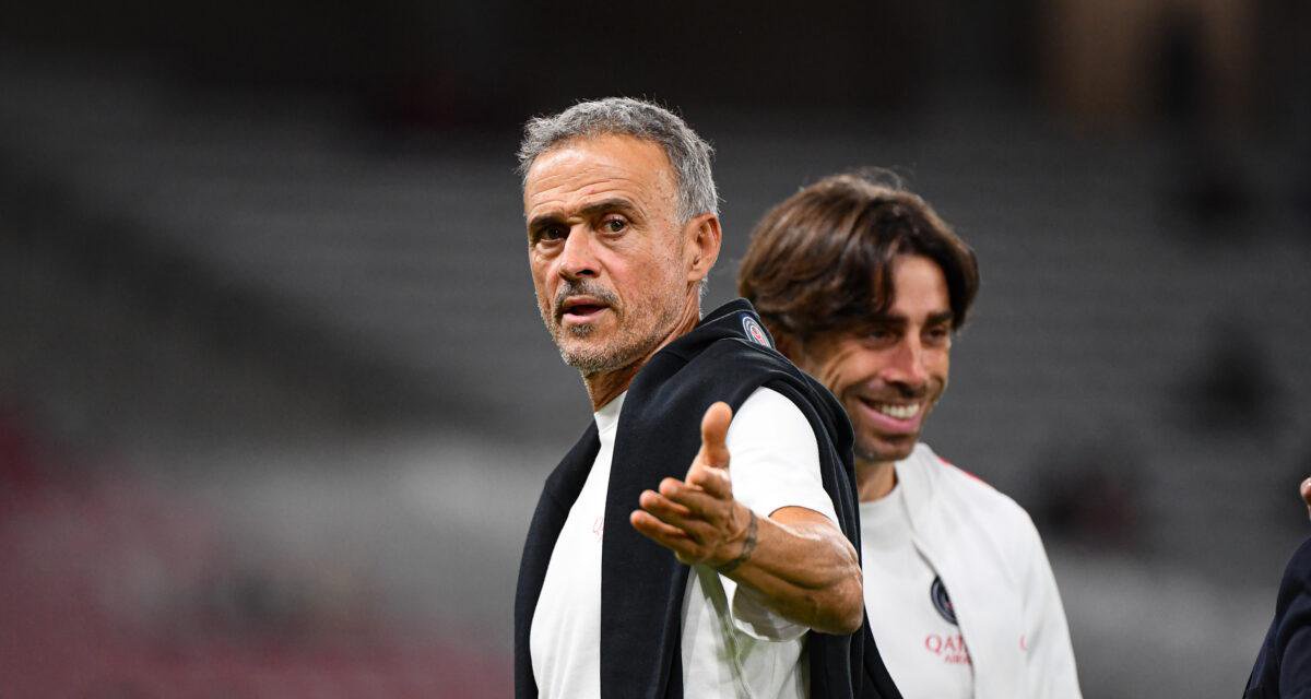 Luis Enrique avec le PSG