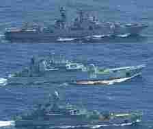 Japan Shadows Russian Ships