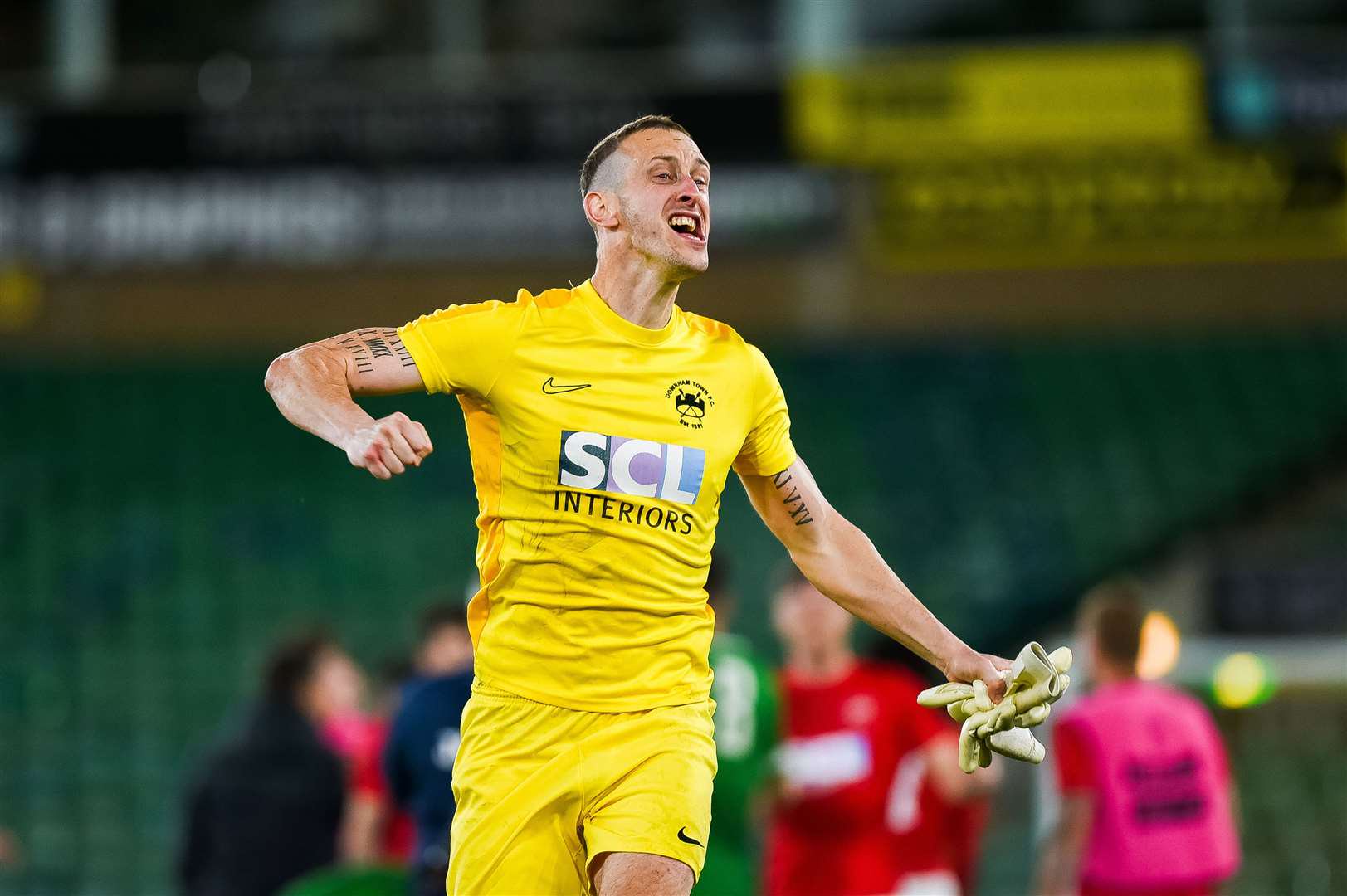 Former Downham Town goalkeeper Duncan McAnally is now part of the management team at Memorial Field. Picture: Ian Burt