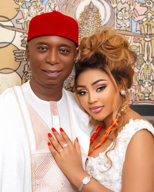 Ned Nwoko's Moroccan wife speaks amid his clash with Regina Daniels