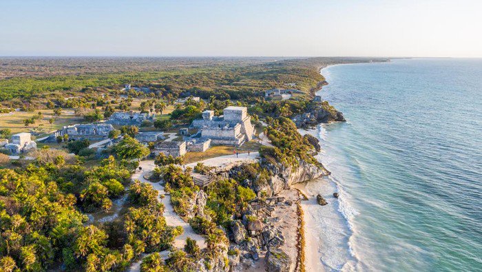Pantai Tulum di Meksiko