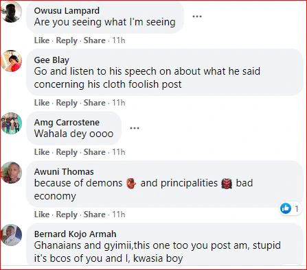 Ghanaians blast Netizen for posting this photo of Okatakyie Afrifa During Demonstration.