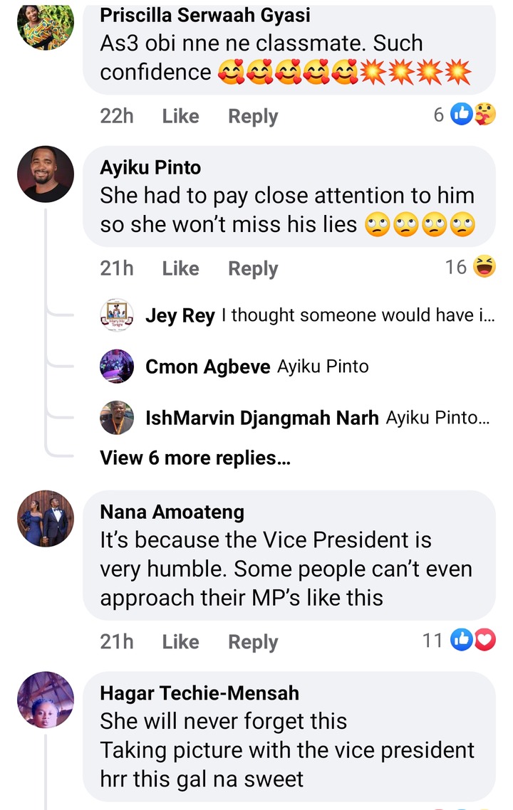 Bogoso-Appiatse Explosion: A photo of a confident girl speaking with the vice President gets people talking on social media.