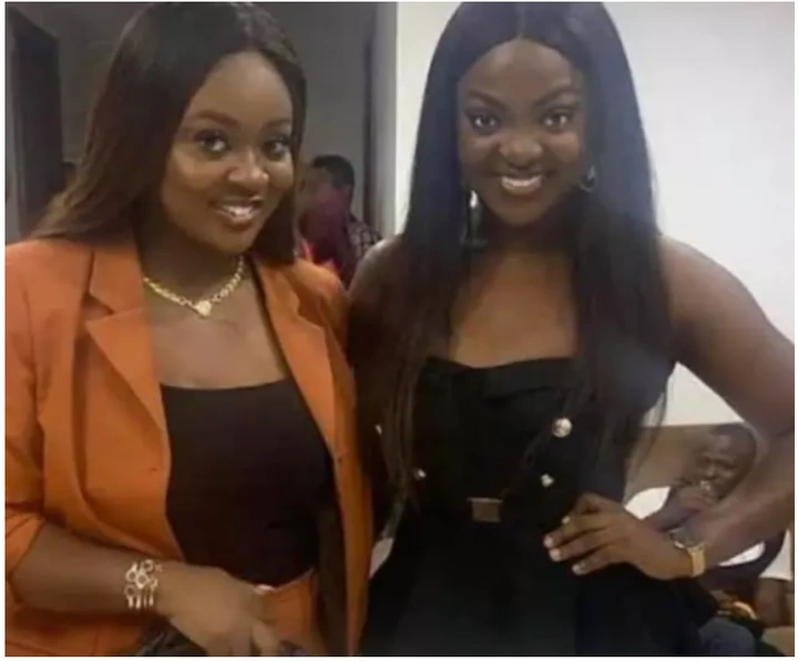One face, different families - Meet the beautiful lady who looks exactly like Jackie Appiah