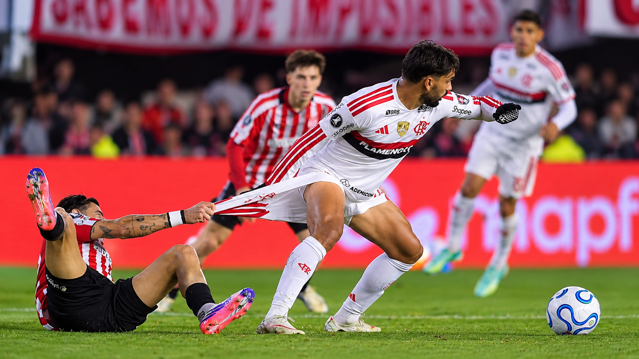 Estudiantes e Flamengo ficam no 0 a 0 na Argentina. Foto: Marcelo Endelli/Getty Images