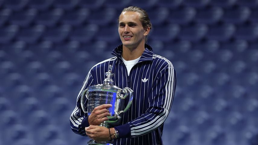 Alexander Zverev feiert den US-Open-Sieg, 13. September 2026