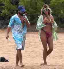 Heidi Klum and her husband, Tom Kaulitz , were seen acting like newlyweds, even after five years of marriage, as they packed on the PDA during a family trip to the beach of Cala di Volpe, located in the north of Sardinia