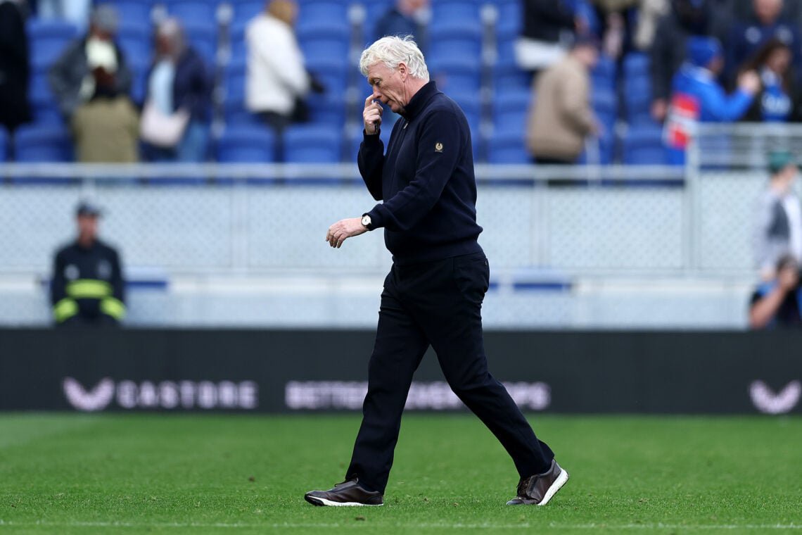 David Moyes walking.